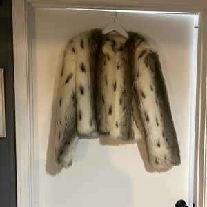 Faux fur jacket in perfect condition!
